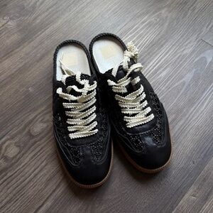 Notice Slide Woven Sneakers Black Woven Stella